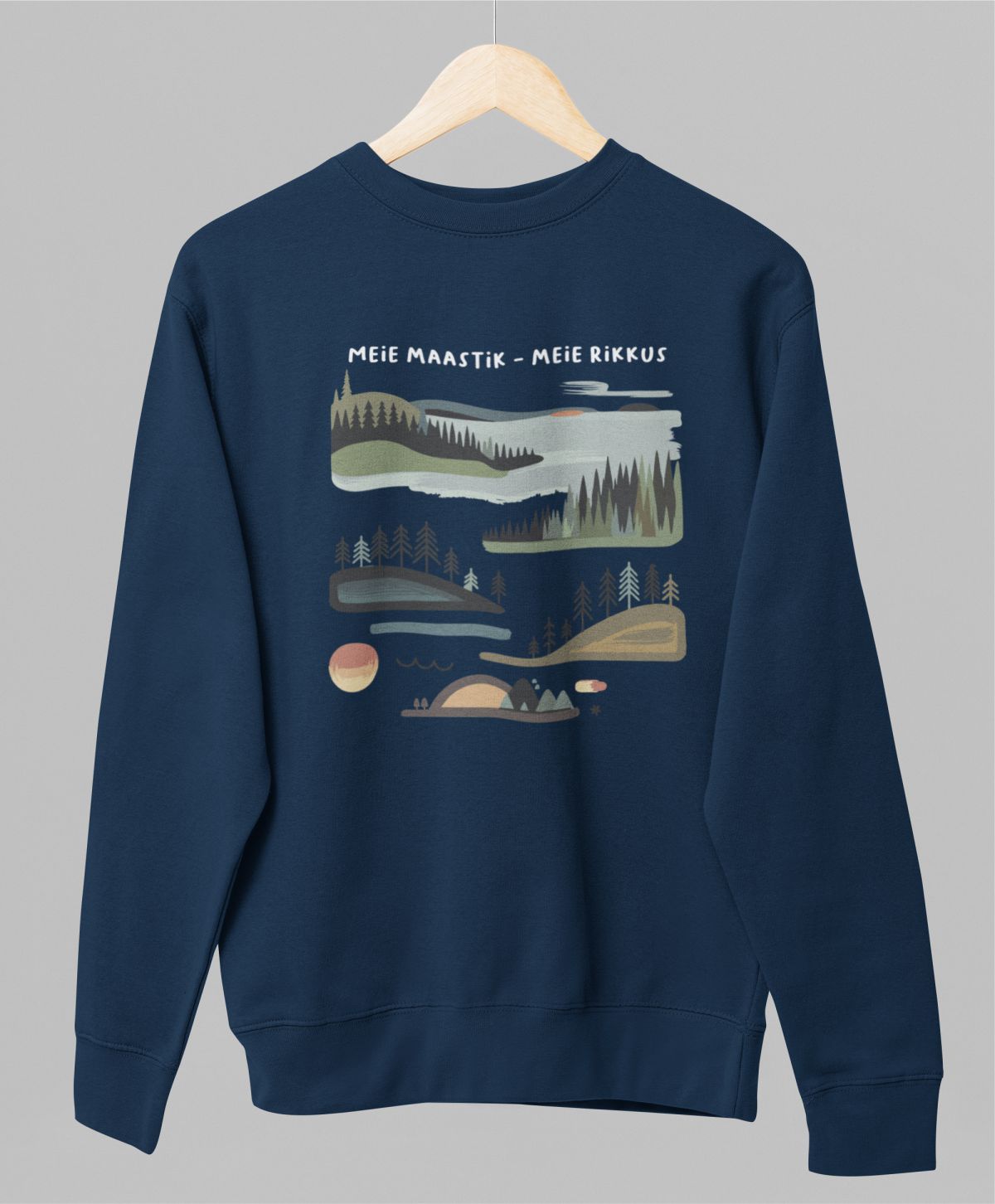 Sinine pusaer ilma kapuutsita "Meie maastik - meie rikkus"