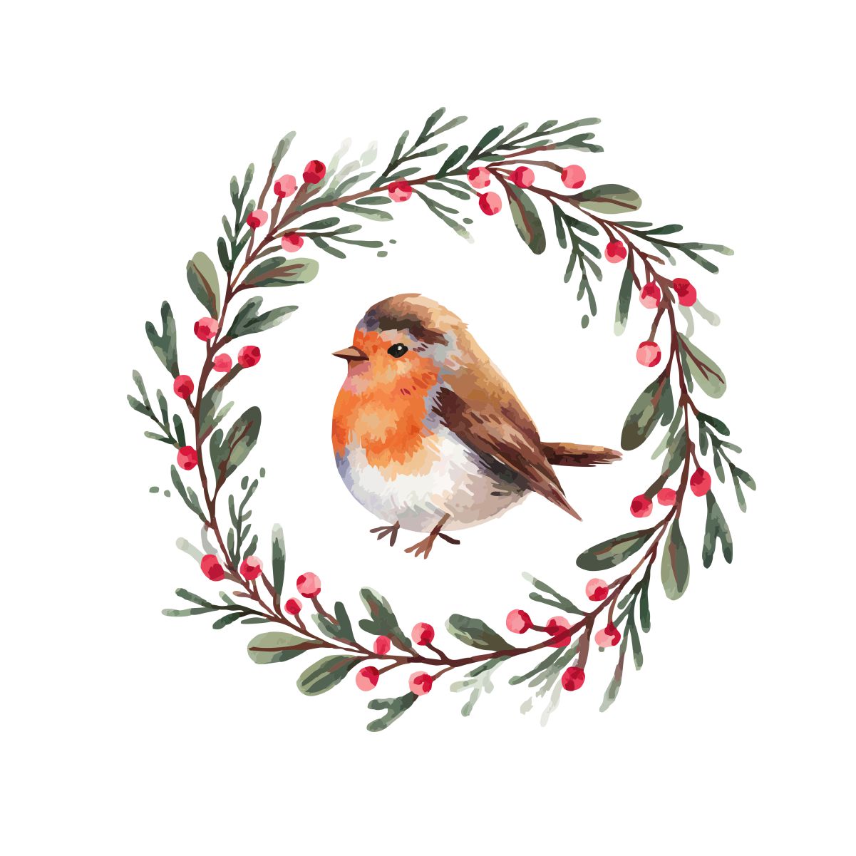 Valge UNISEX pusaer ilma kapuutsita "Jõululinnuke"