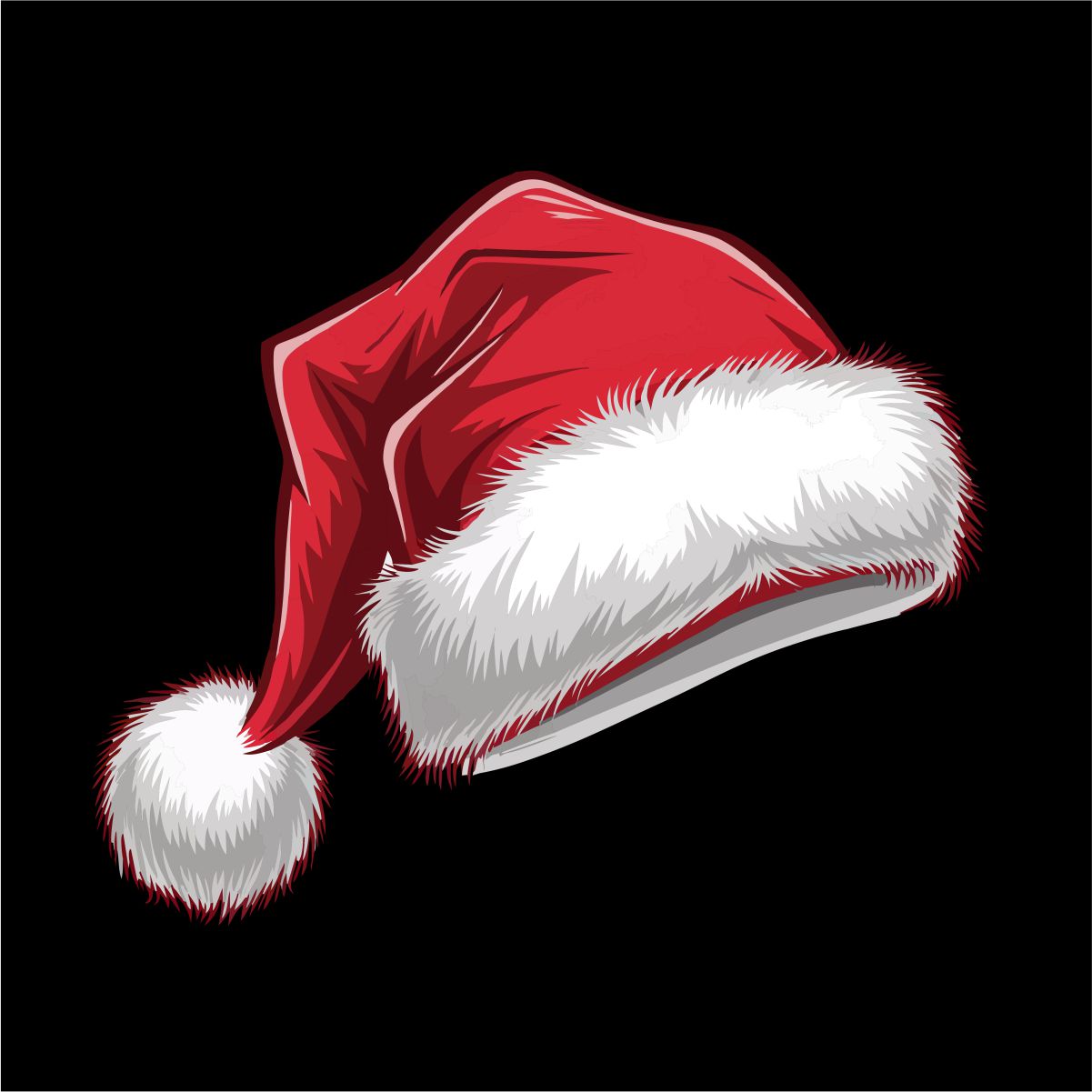 Must UNISEX pusaer ilma kapuutsita "Jõulumütsike"