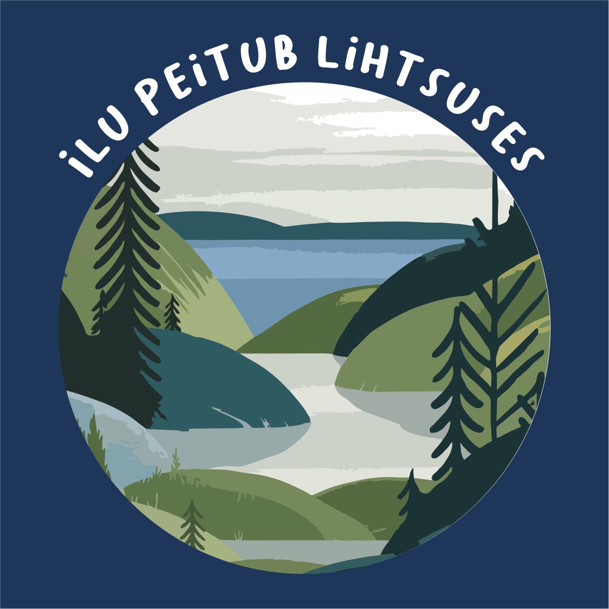 Sinine pusaer ilma kapuutsita "Ilu peitub lihtsuses"