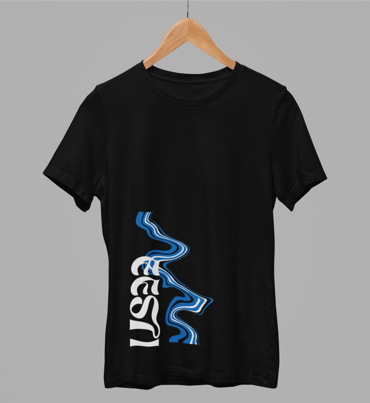 Must unisex t-särk "Eesti tugevus"