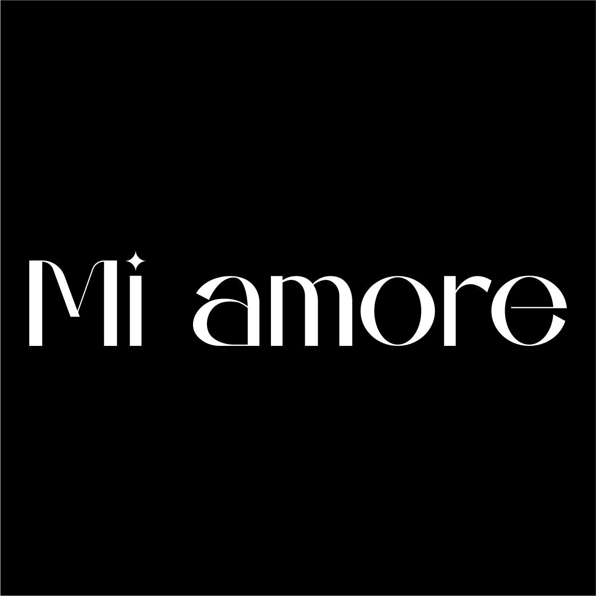 Must UNISEX dressipluus ilma kapuutsita "Mi amore"