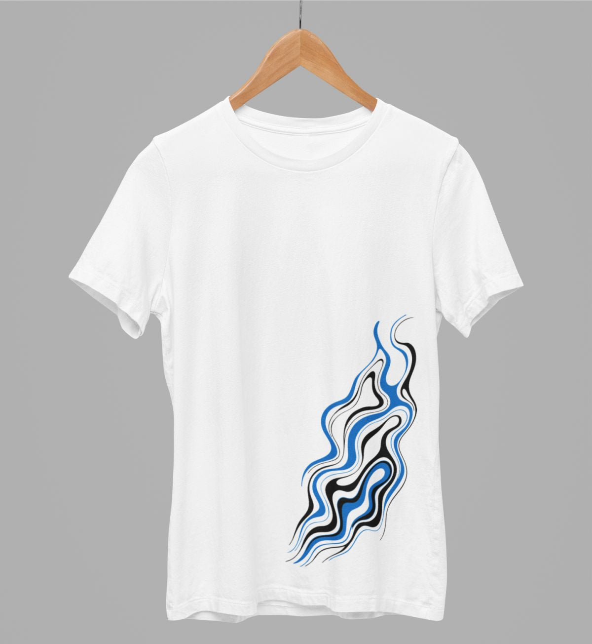 Valge unisex t-särk "Eesti tuli"