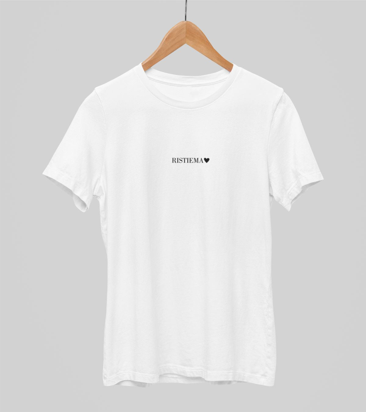 Valged UNISEX T-särgid "Ristiema südamegai"