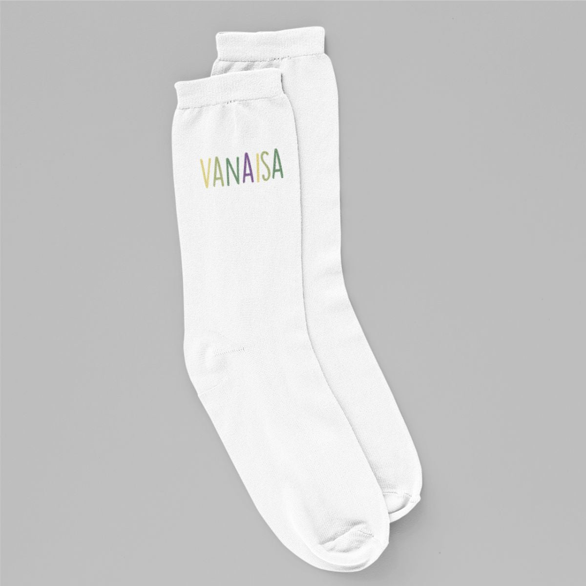 Valged sokid "Värviline vanaisa"