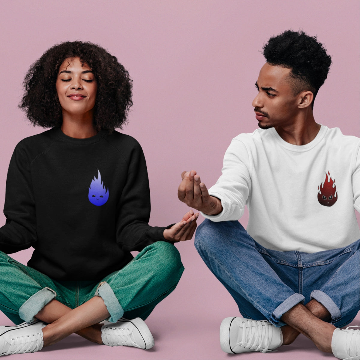 Kapuutsita dressipluusid paaridele „Piisk ja porru“