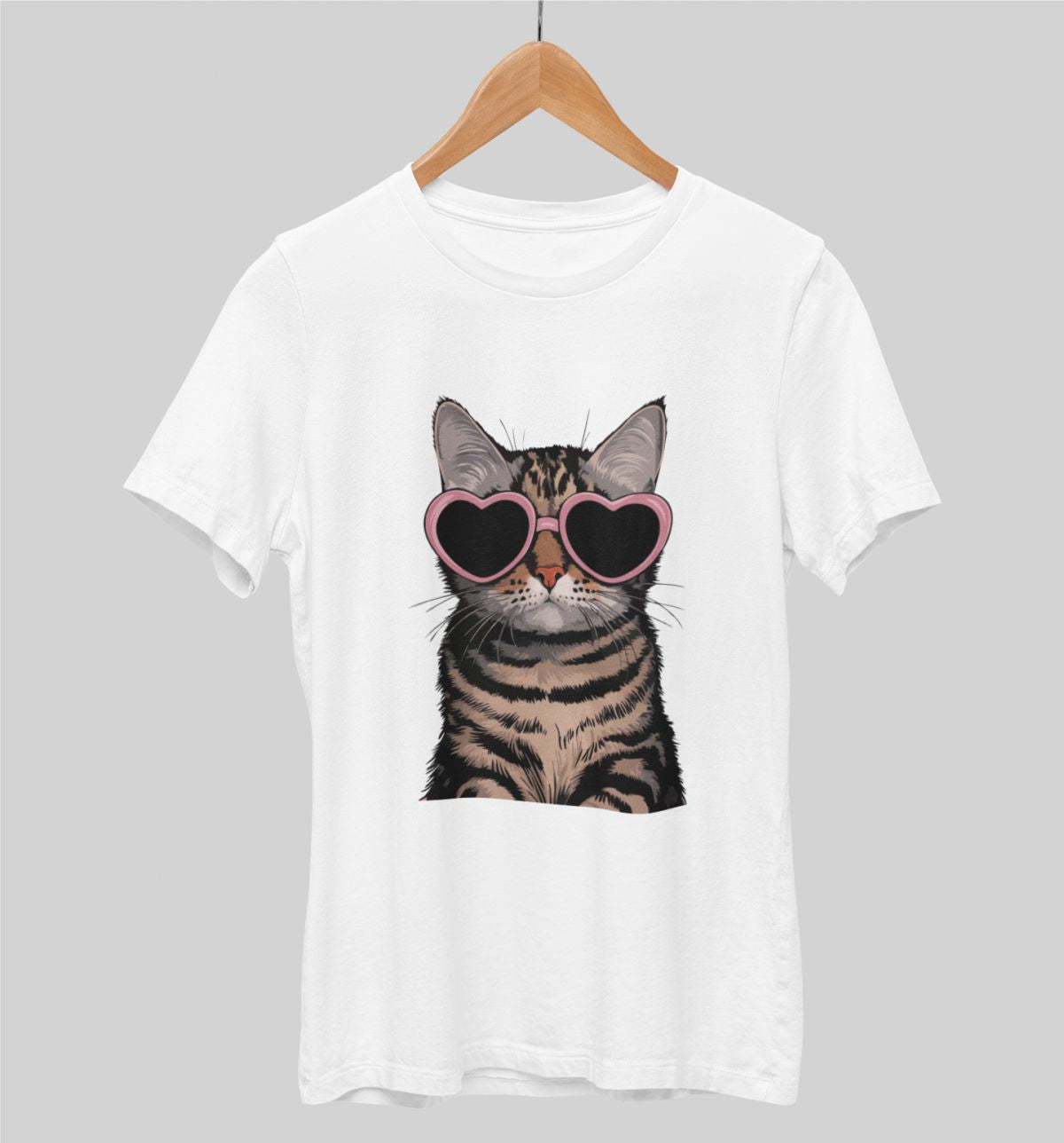 Valged UNISEX T-särgid äge kass