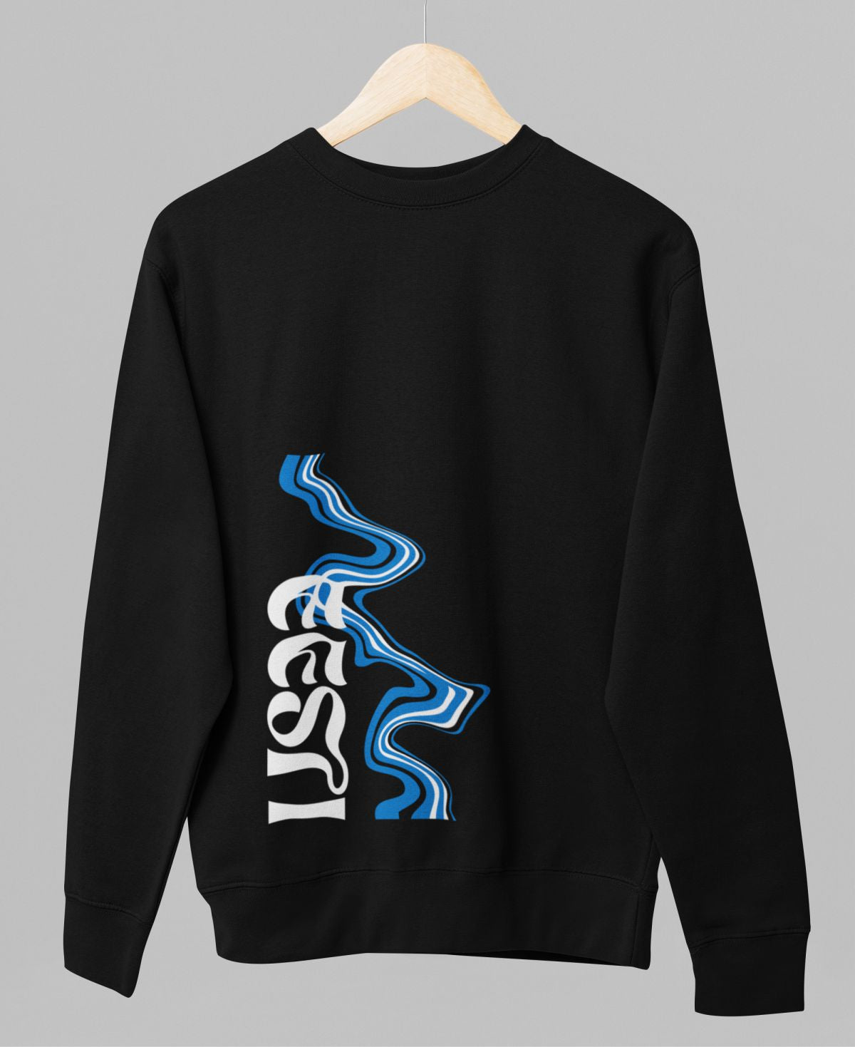 Must unisex dressipluus "Eesti tugevus"