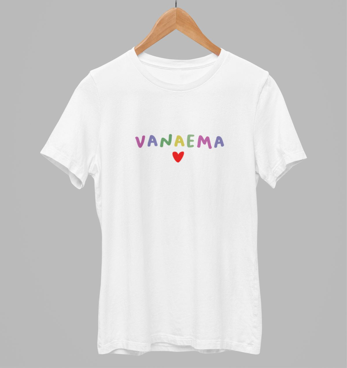 Valged UNISEX T-särgid "Vanaema"