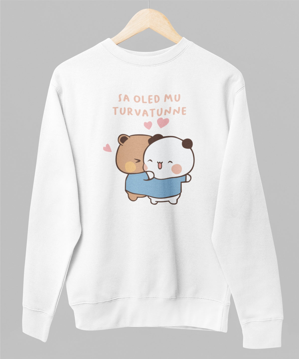 Valge unisex dressipluus "Kõige kaunimad värvid"