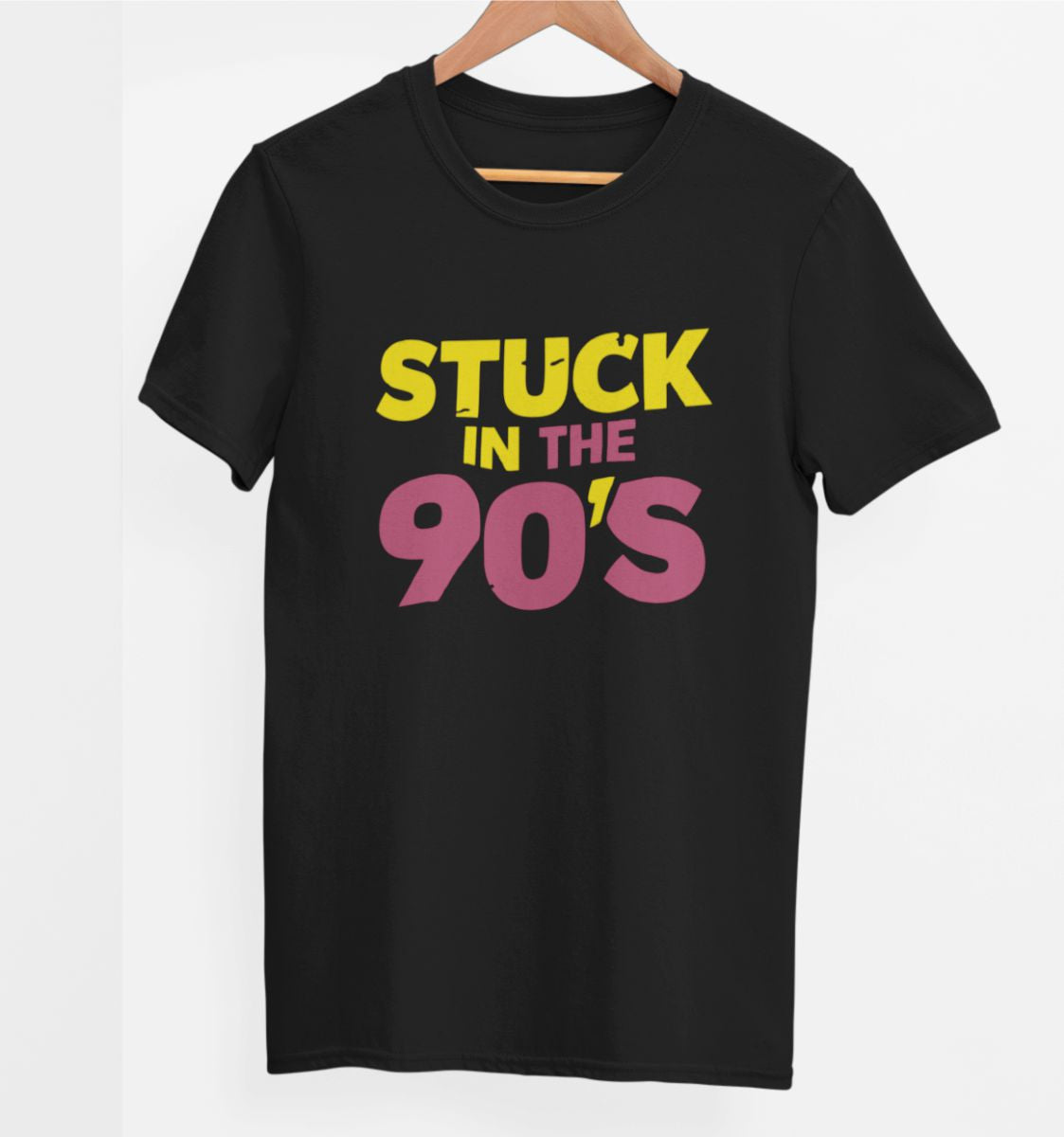 Mustad UNISEX T-särgid "90ndatesse kinni jäänud"