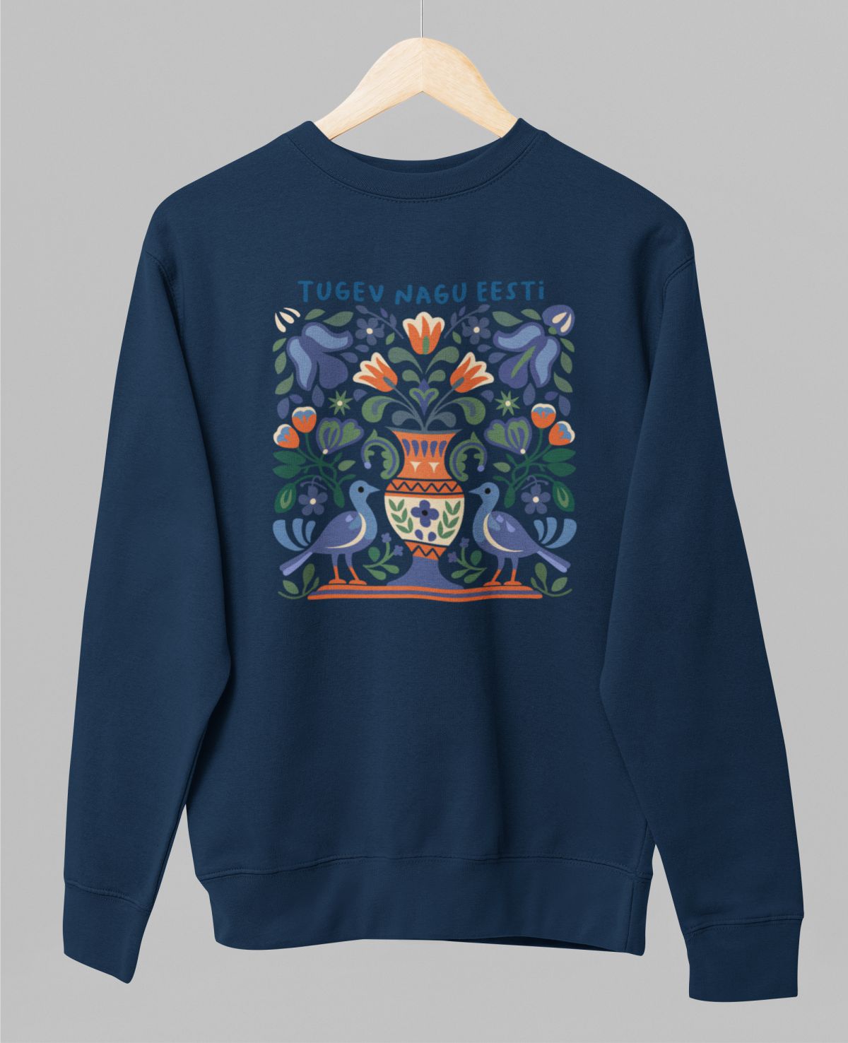 Sinine pusaer ilma kapuutsita "Tugev nagu Eesti"