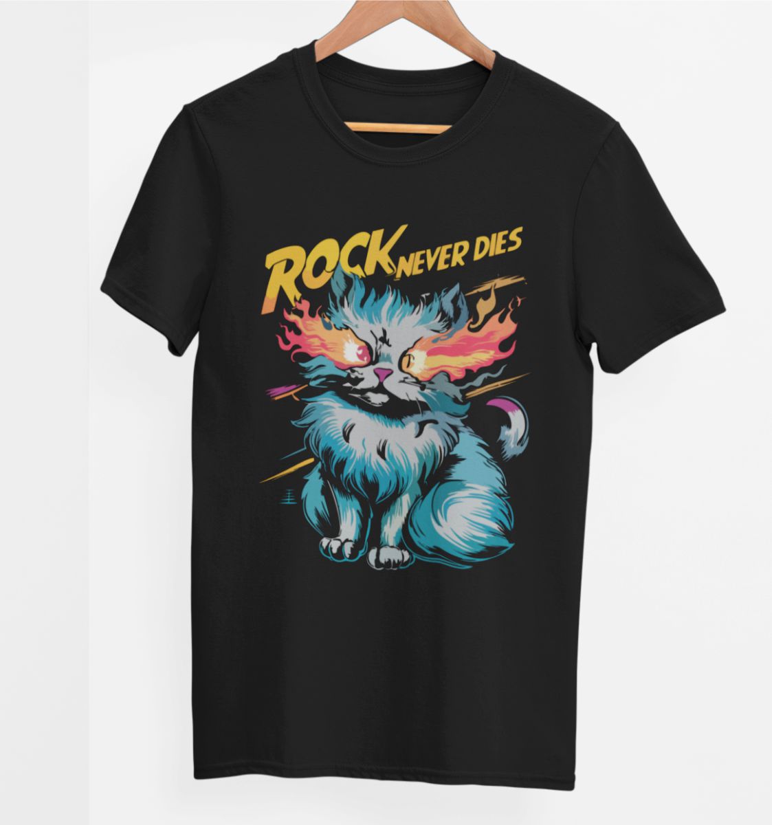 Mustad UNISEX T-särgid "Rock ei sure kunagi"