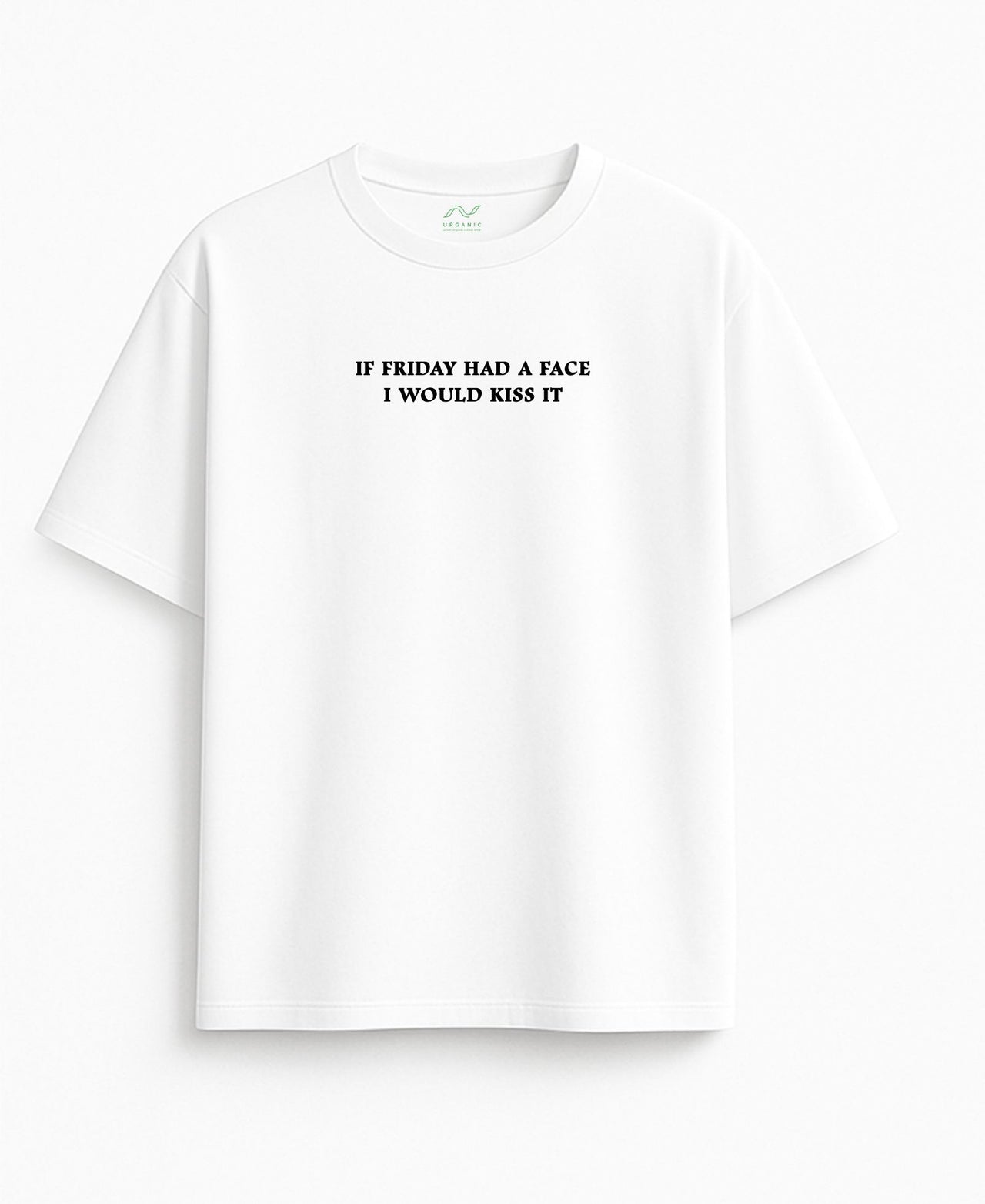 Ülisuur valge T-särk "Kui reede"