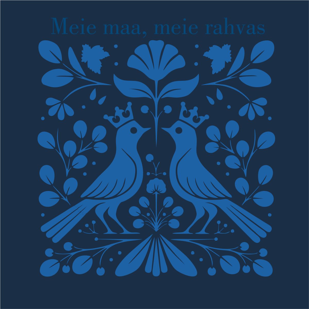 Sinine pusaer ilma kapuutsita "Meie maa, meie rahvas"