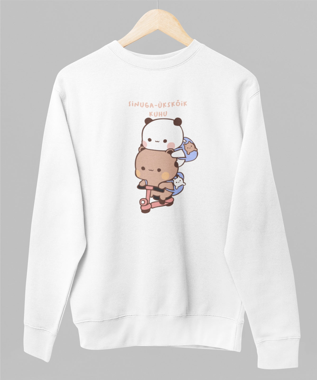 Valge unisex dressipluus "Kõige kaunimad värvid"