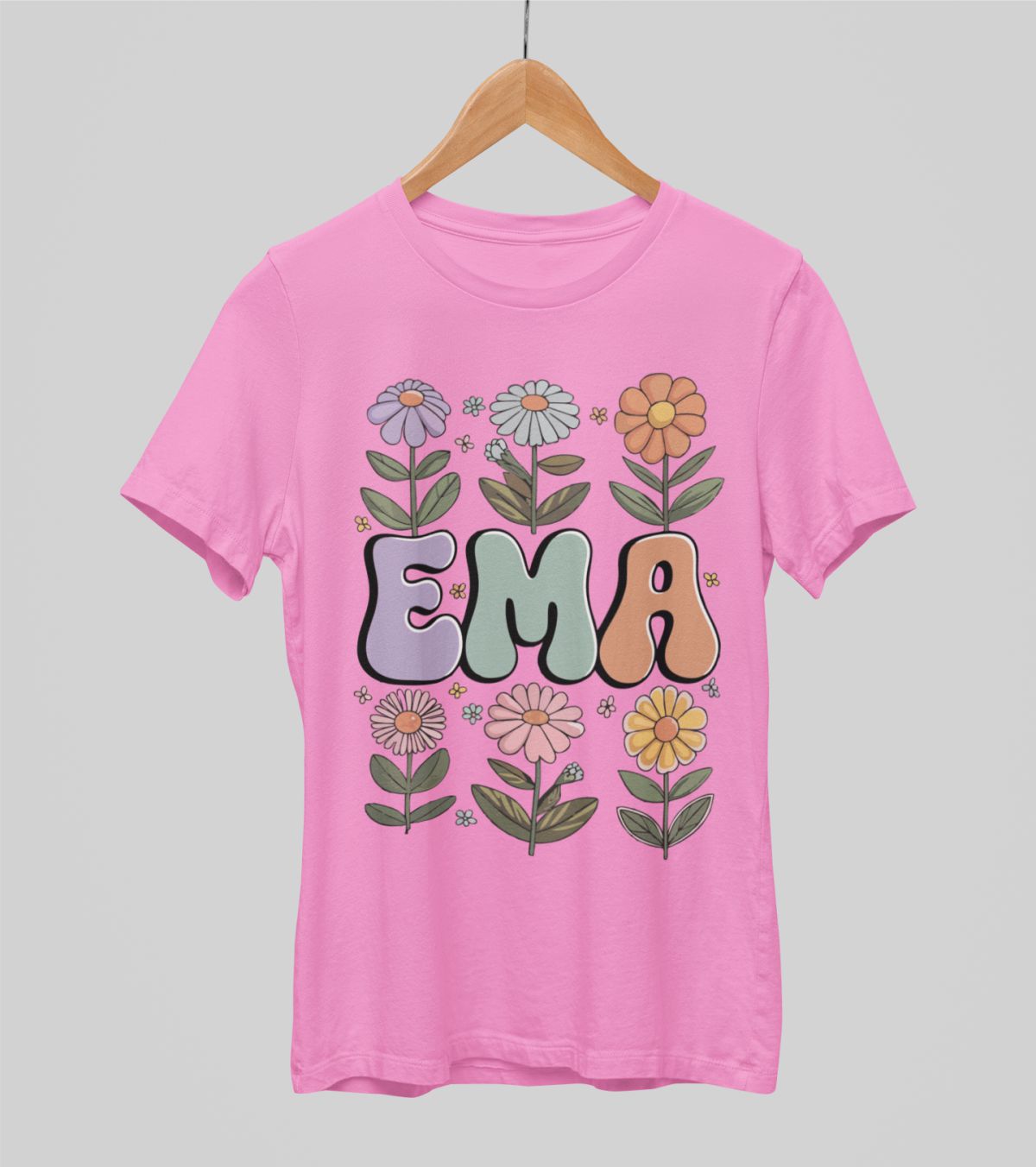 Roosad UNISEX T-särgid "Ema lillede vahel"