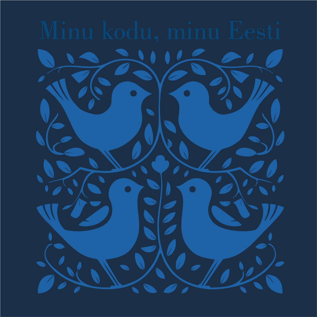 Sinine pusaer ilma kapuutsita "Meie maa, meie rahvas"