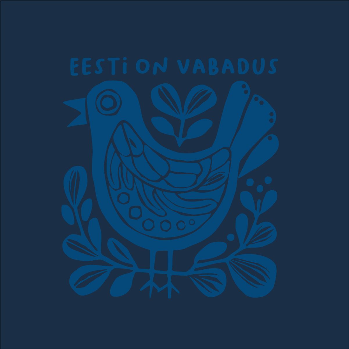 Sinine pusaer ilma kapuutsita "Eesti on vabadus"