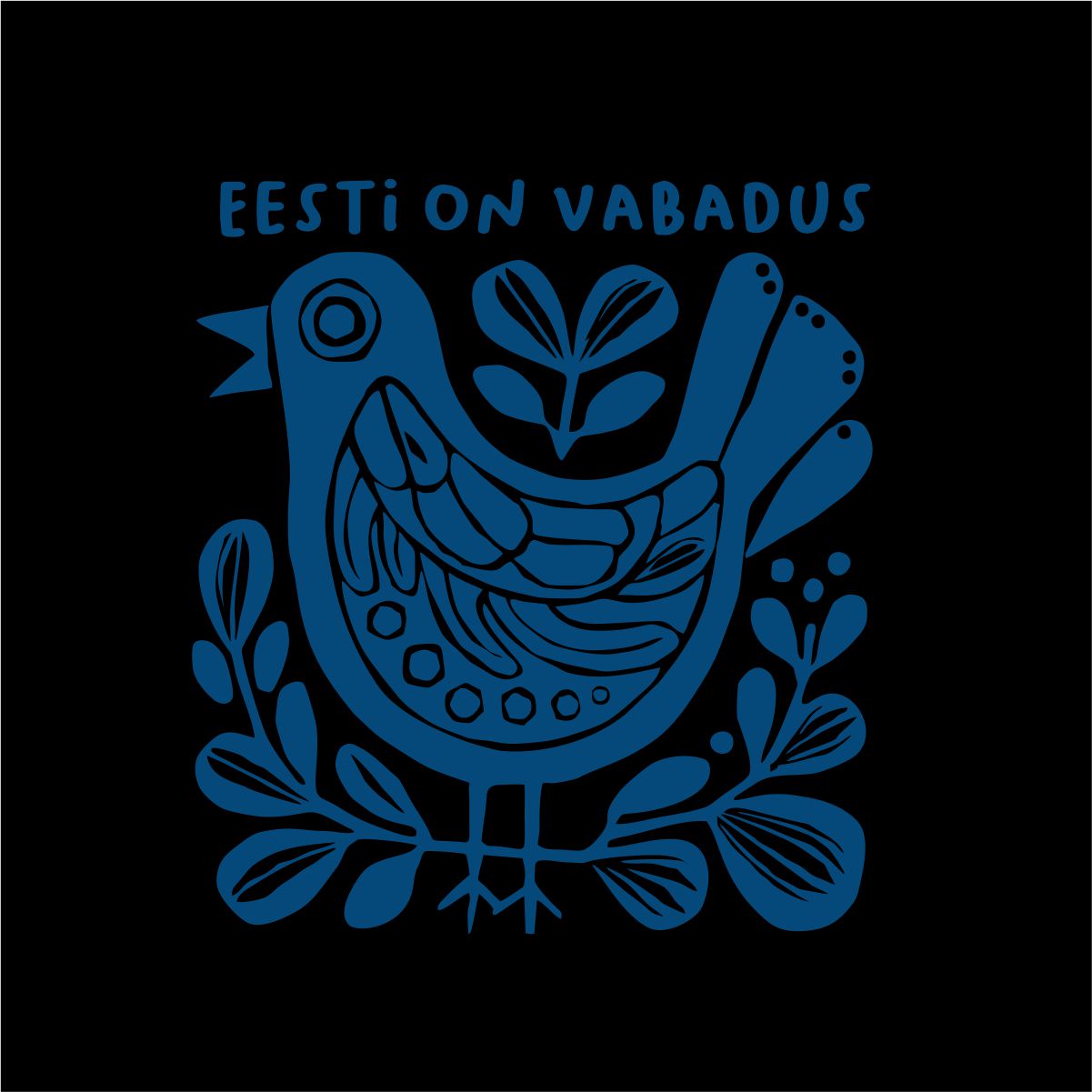 Must pusaer ilma kapuutsita "Eesti on vabadus"