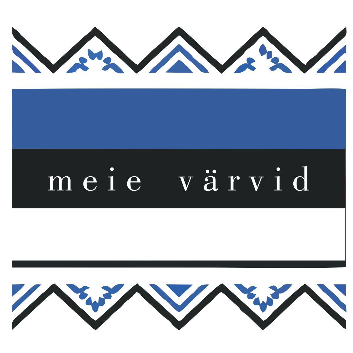 Valge unisex T-särk "Meie värvid"