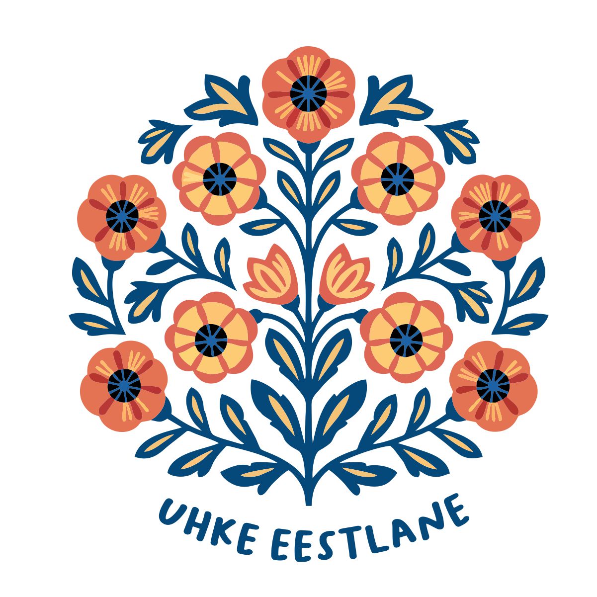 Valged UNISEX T-särgid "Uhke eestlane"