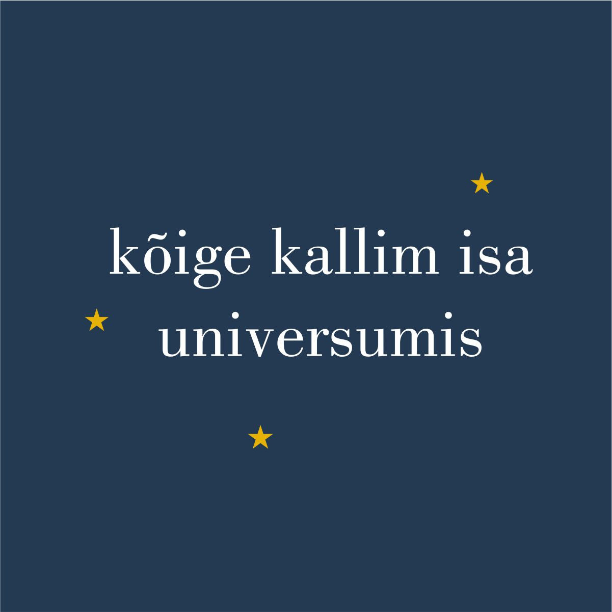 Tumesinine pusaer ilma kapuutsita "Kõige kallim Isa universumis"
