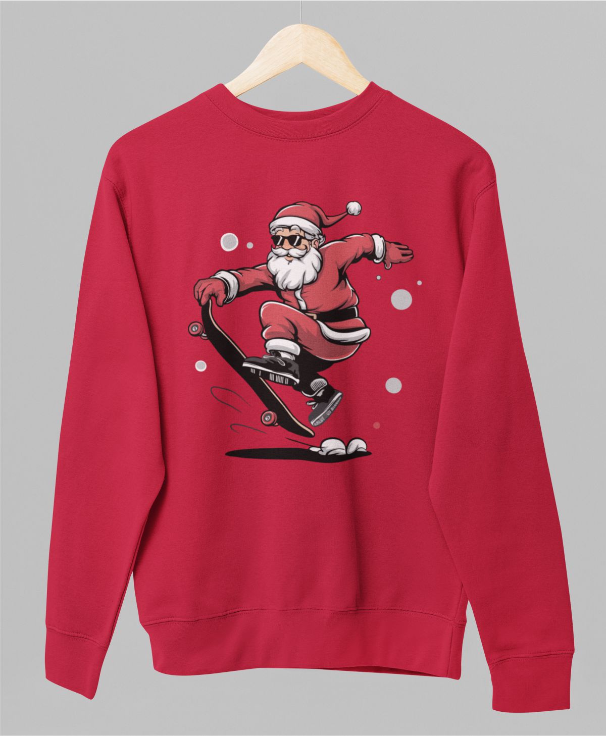 Punane UNISEX pusaer ilma kapuutsita "Torman kinkima"