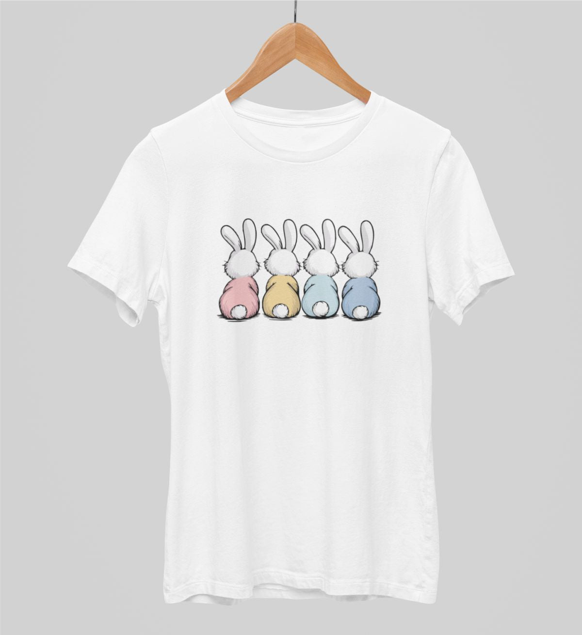 Valged UNISEX T-särgid Karvased sabakesed