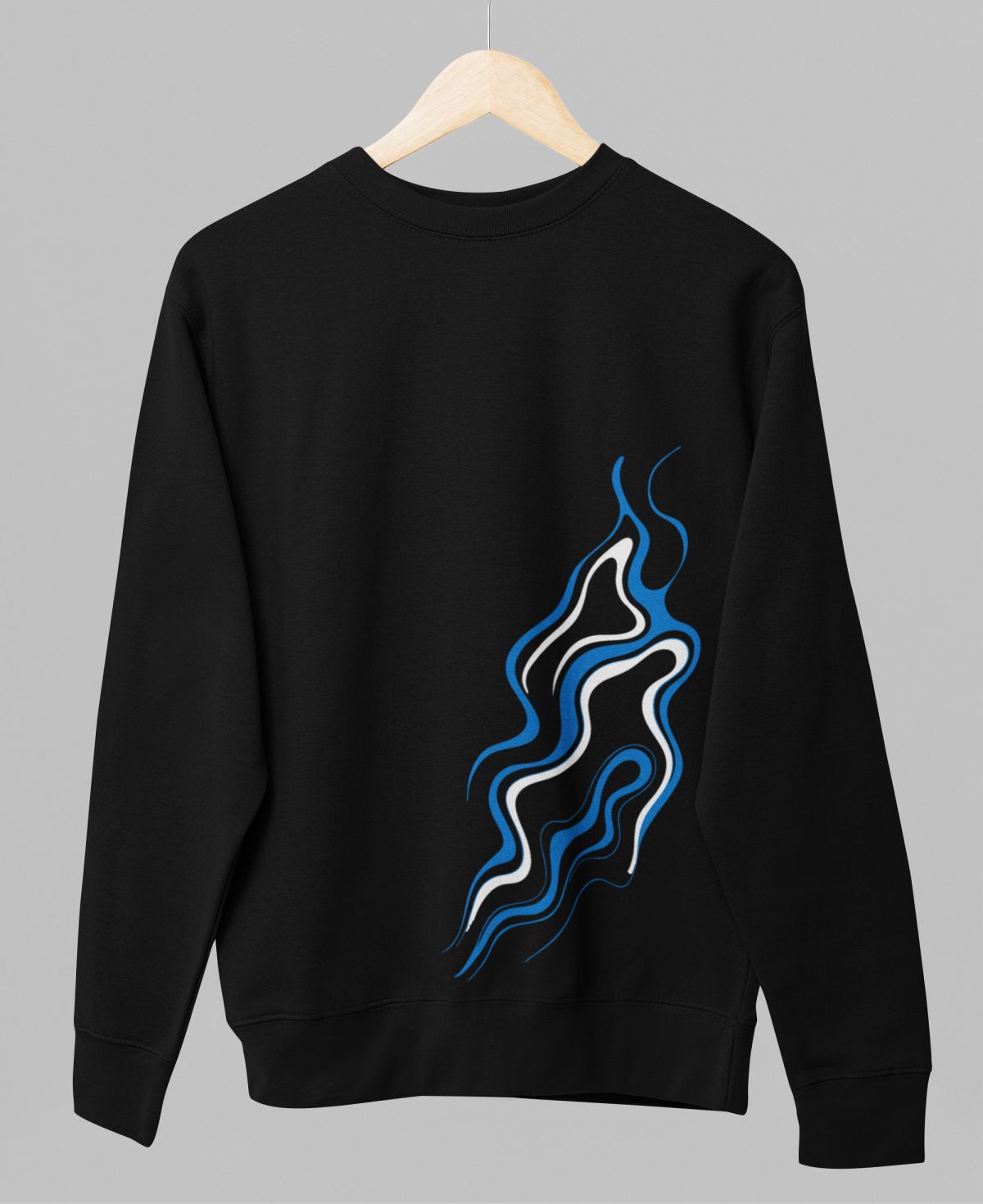 Must unisex dressipluus "Eesti tuli"