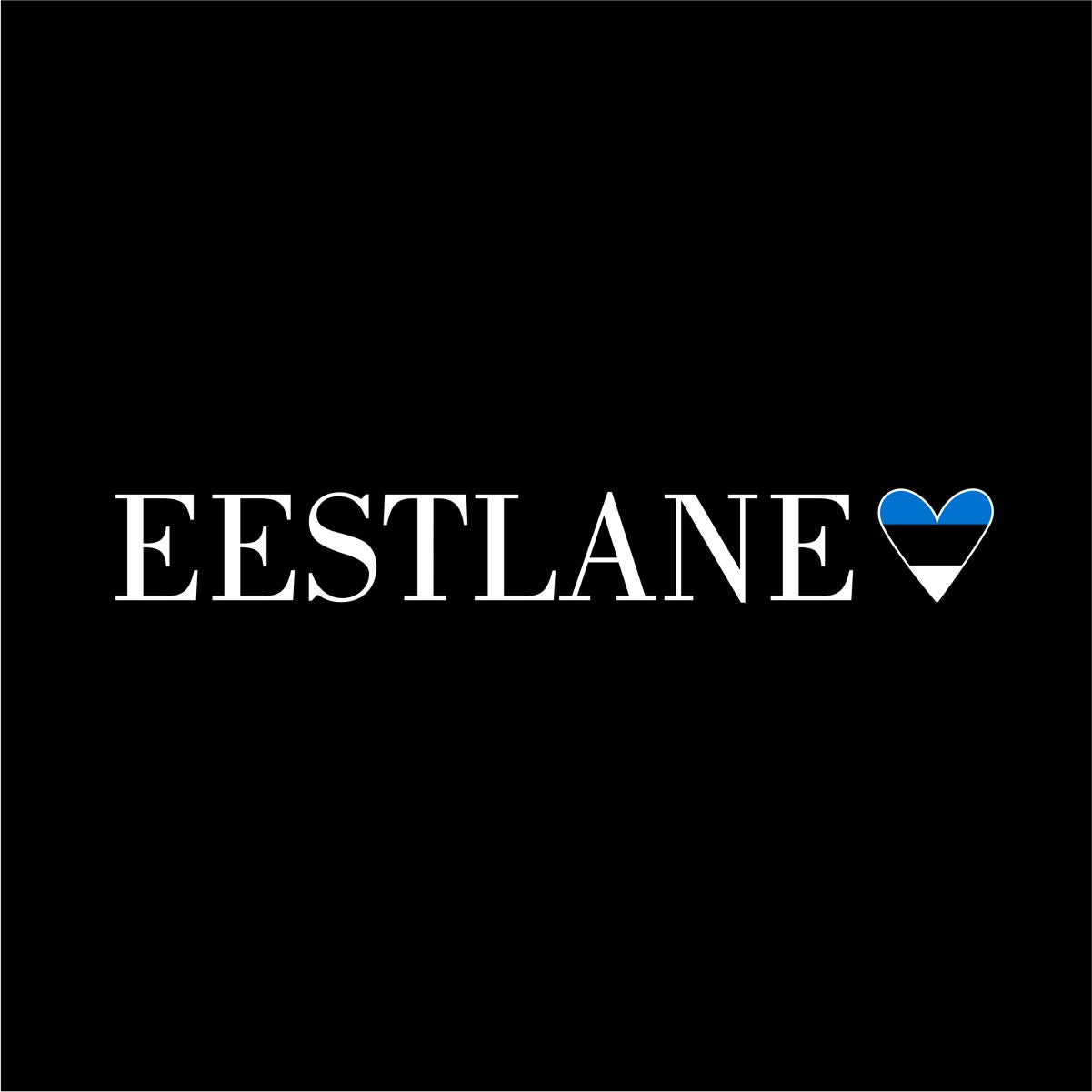 Must unisex T-särk "Eestlane"