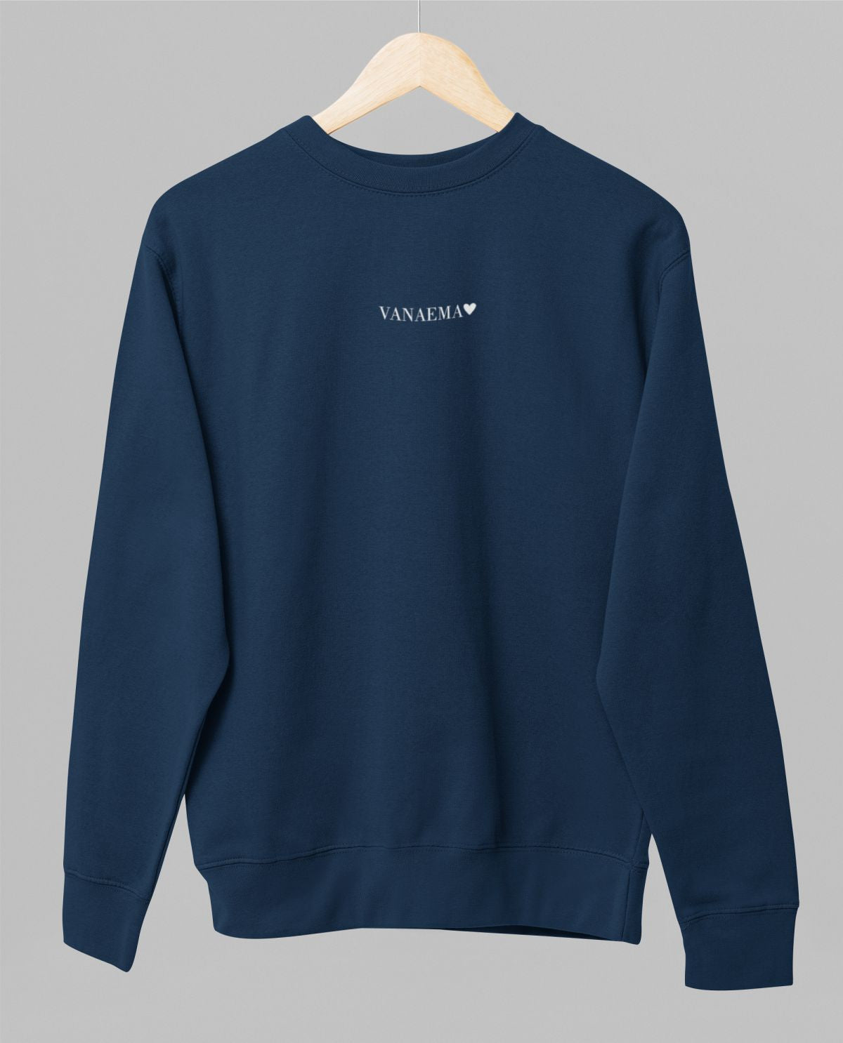 Sinine UNISEX dressipluus ilma kapuutsita "Vanaema südamega"