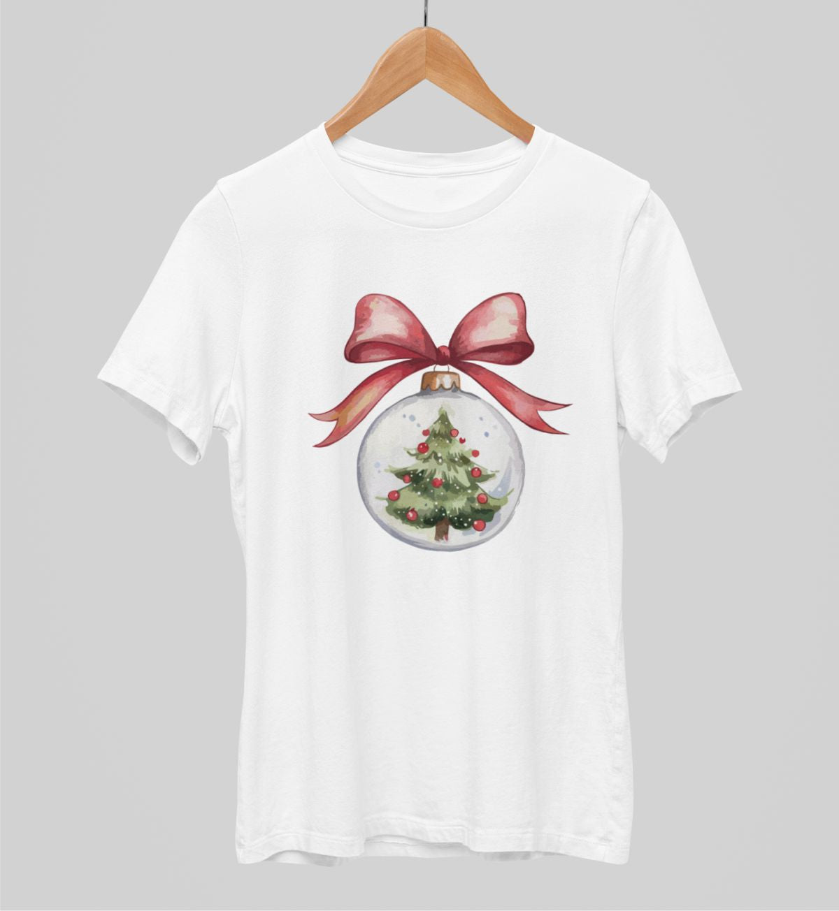 Valge UNISEX T-särk "Jõuluehe"