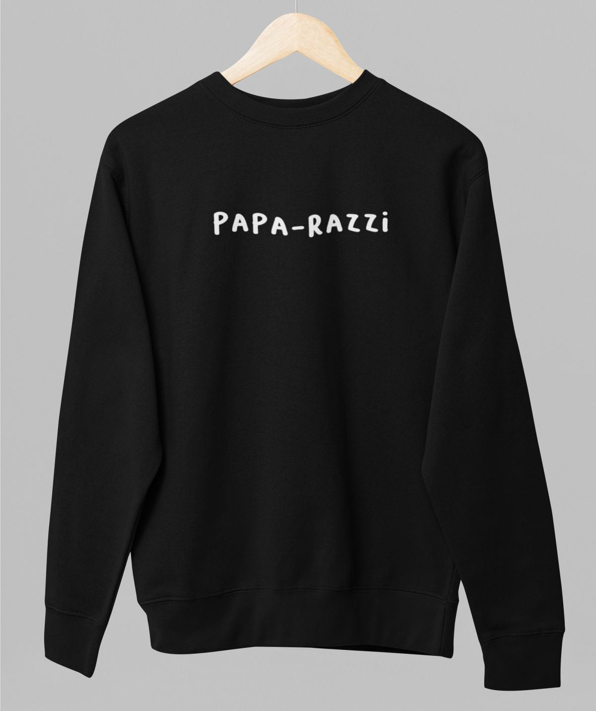 Must UNISEX dressipluus ilma kapuutsita "Papa-razzi"