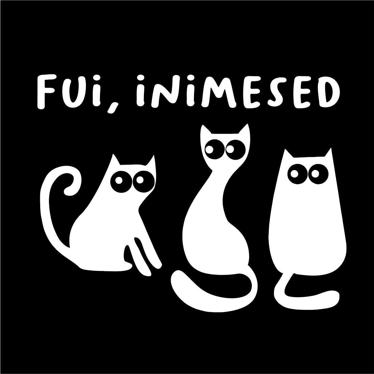 Must UNISEX dressipluus ilma kapuutsita "Fui, inimesed"