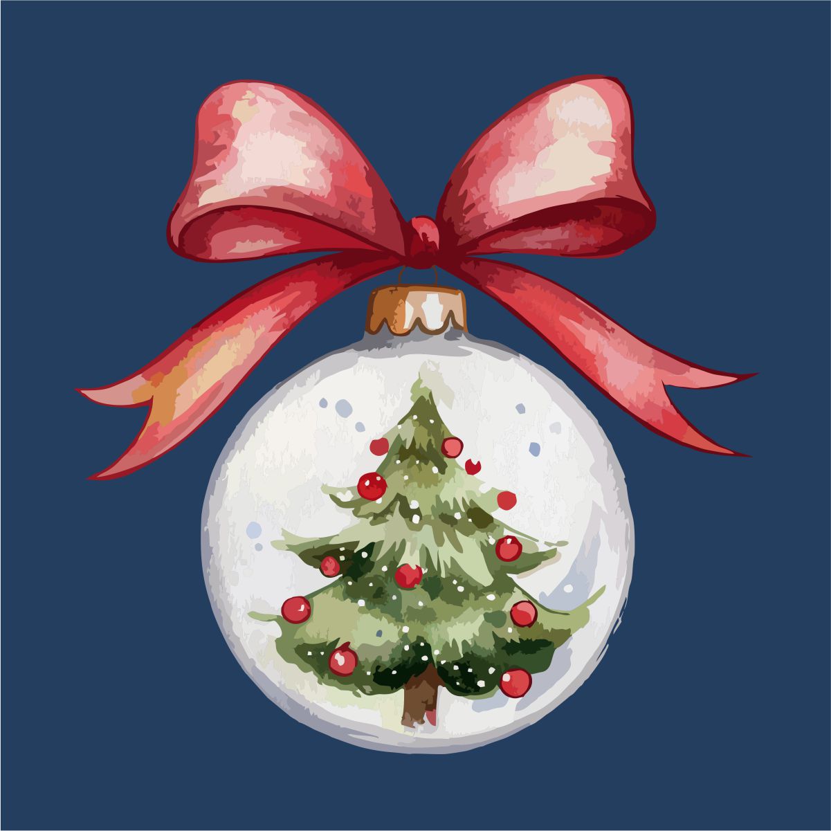 Sinine UNISEX pusaer ilma kapuutsita "Jõuluehe"