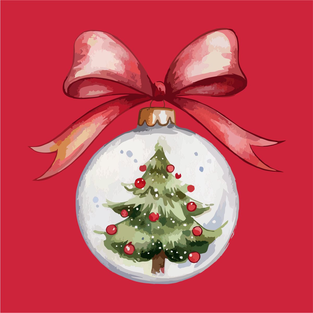 Punane UNISEX T-särk "Jõuluehe"