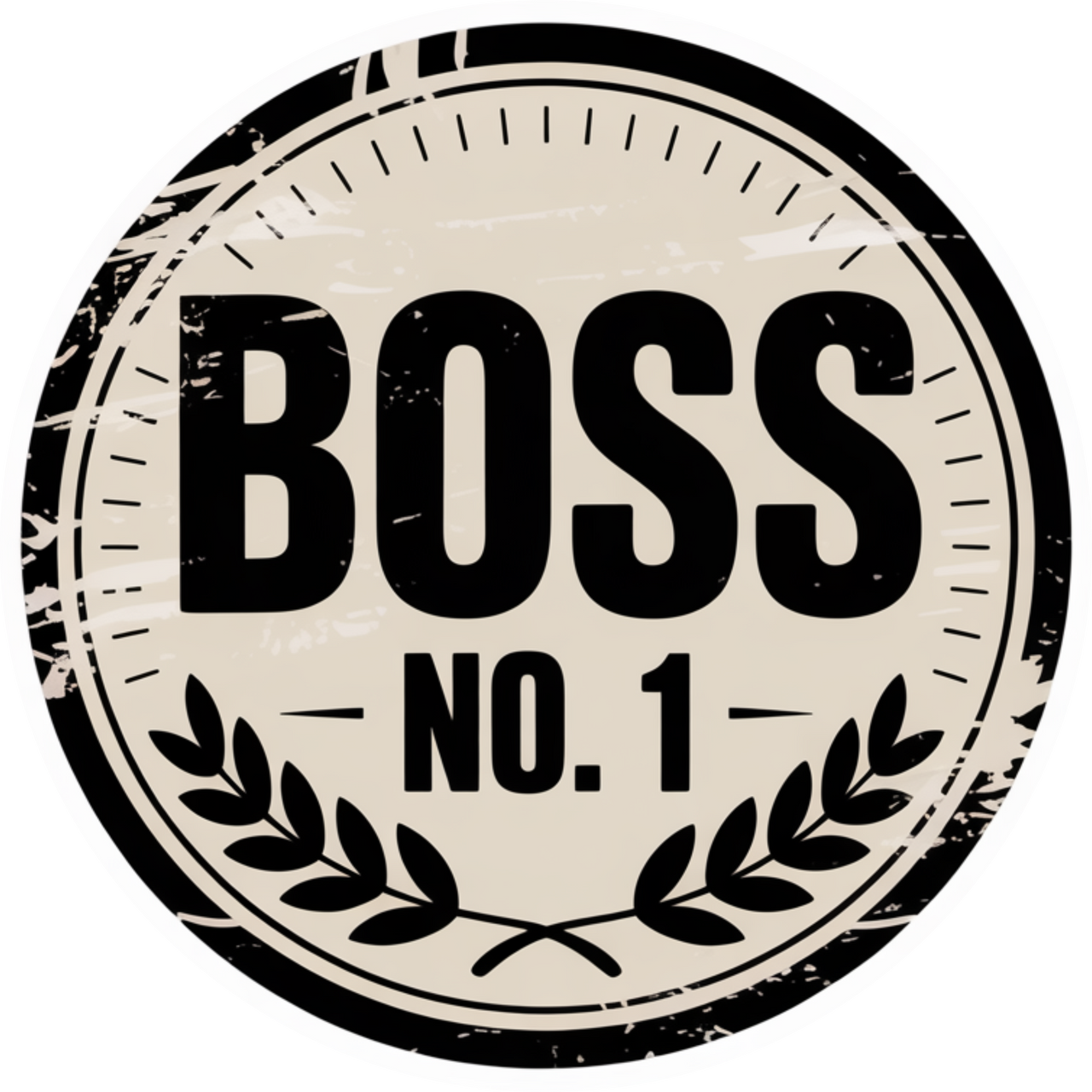 Mustad UNISEX T-särgid "Boss No1 - Mini"