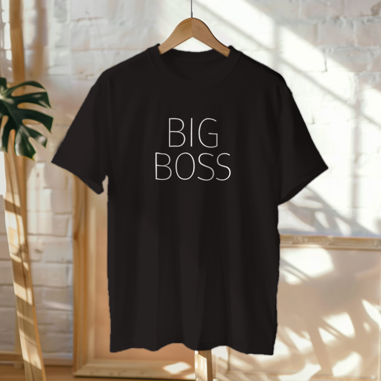 Mustad UNISEX T-särgid "Big Boss"