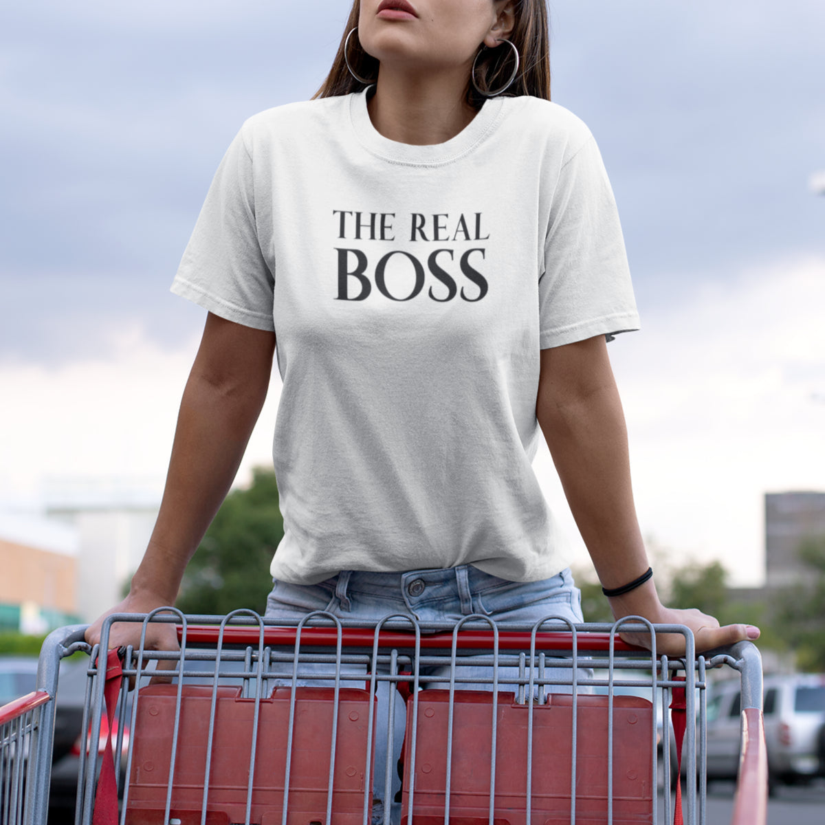 Valged unisex T-särgid paaridele „Ülemus &amp; Tõeline ülemus“