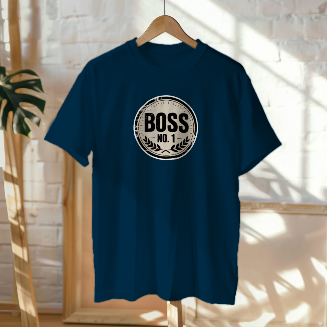 Tumesinised UNISEX T-särgid "Boss No1"