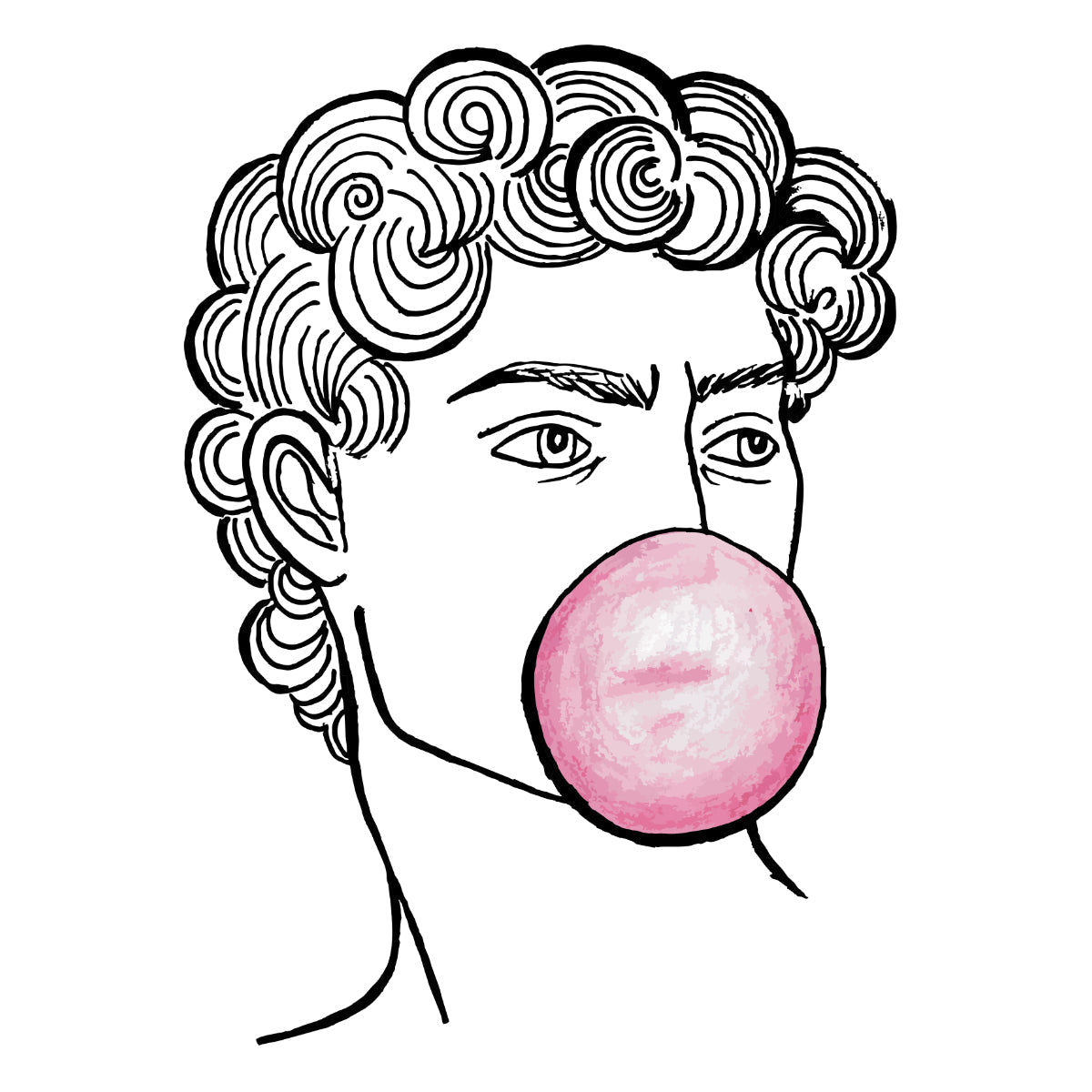 Valge UNISEX T-särk David