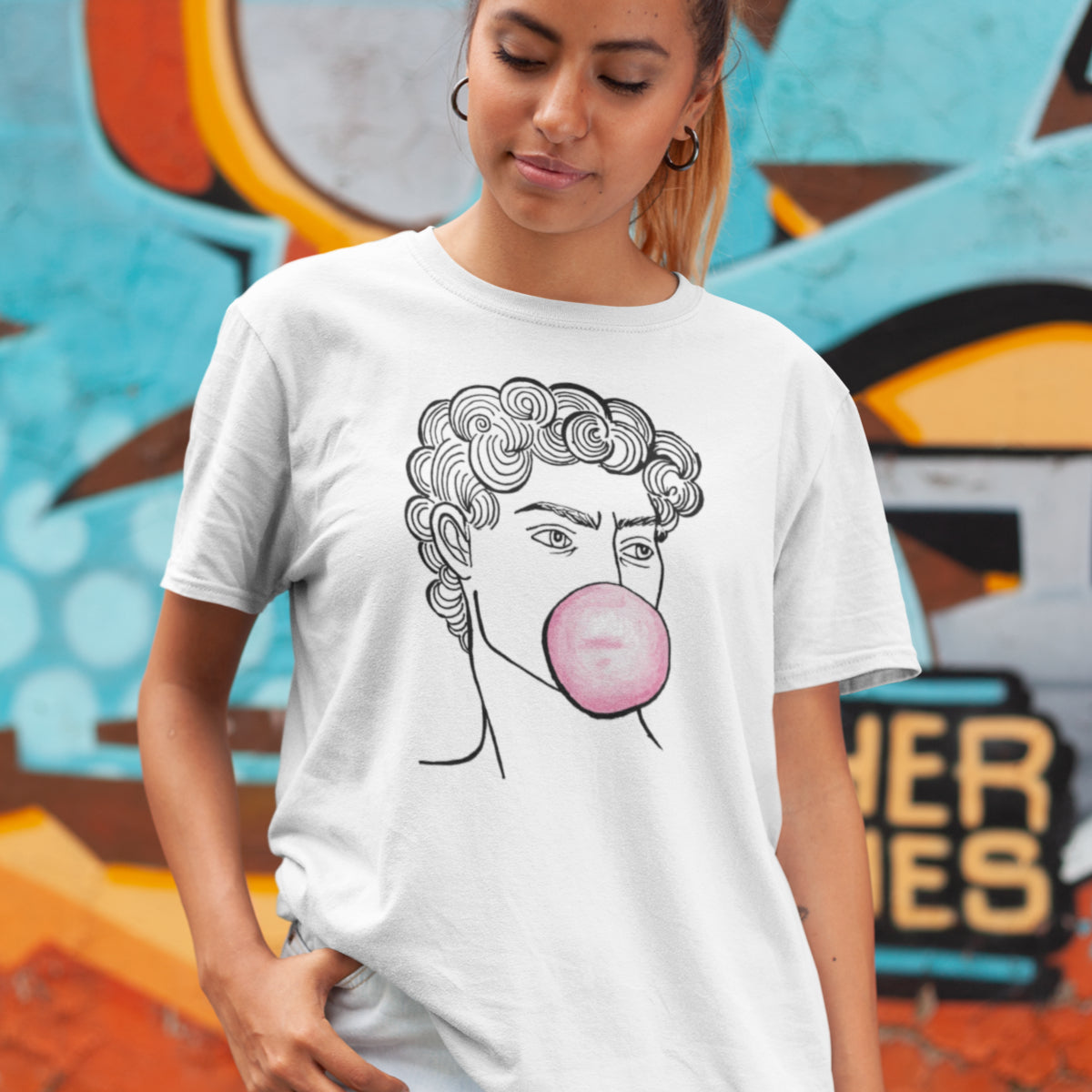 Valge UNISEX T-särk David