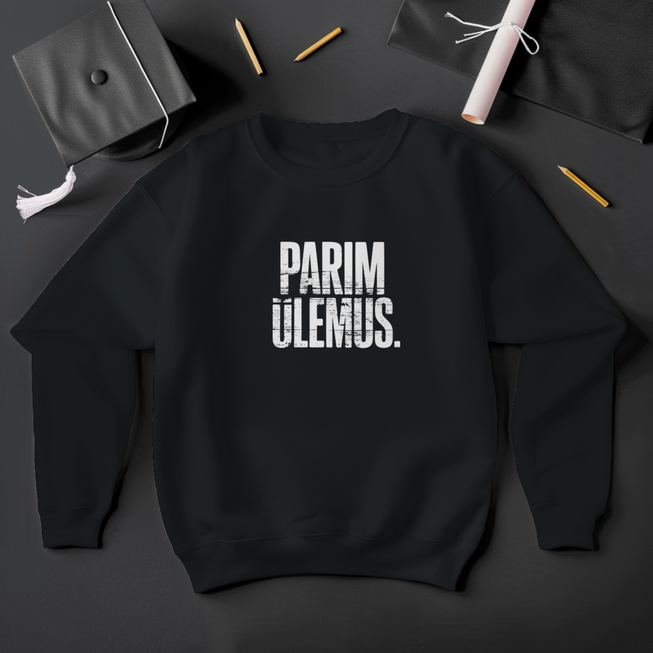 Must UNISEX dressipluus ilma kapuutsita "Parim ülemus"