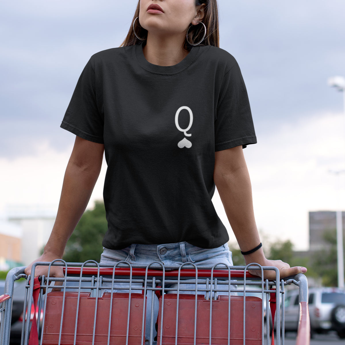 Mustad unisex T-särgid paaridele „Südamete kuningad“