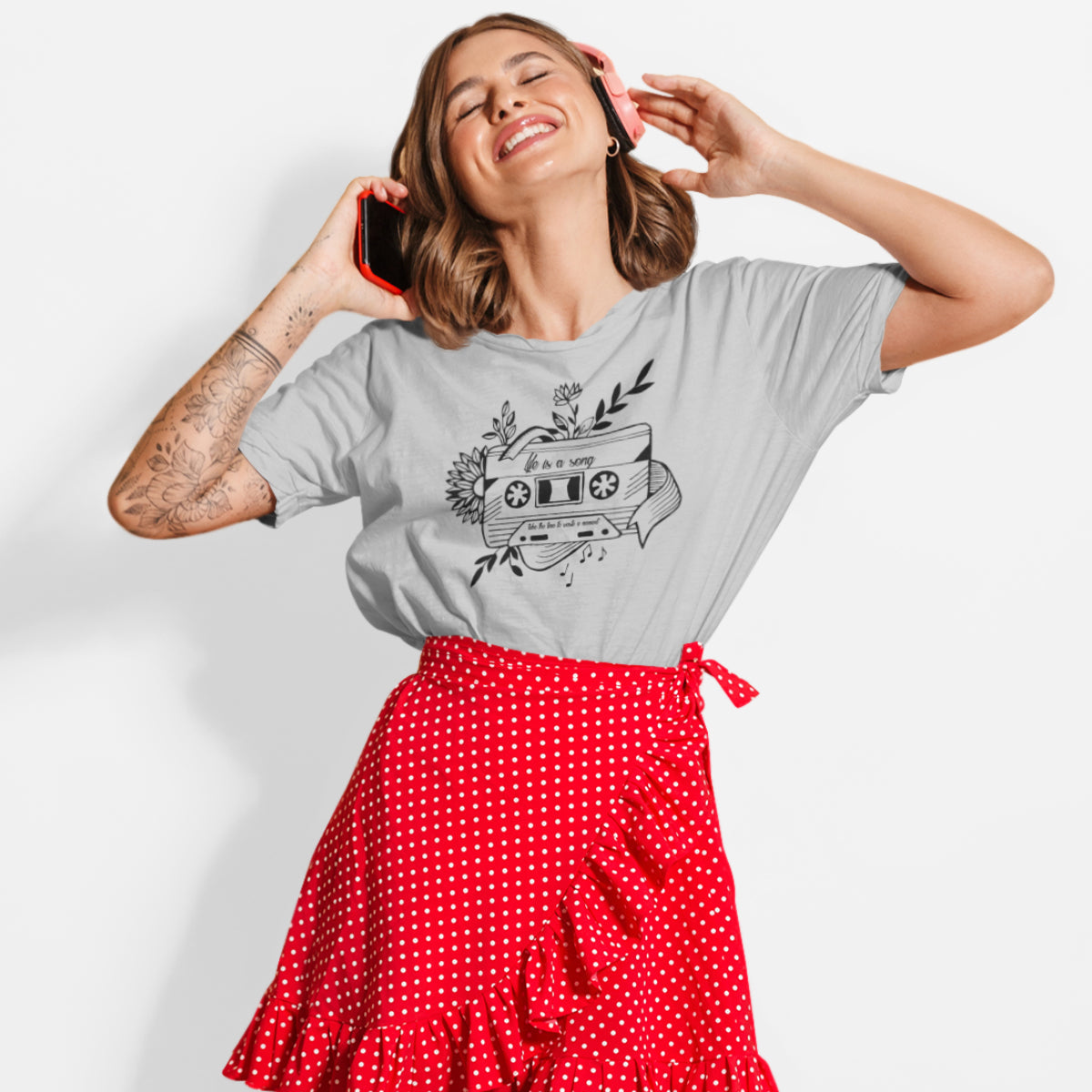 Hall Melange UNISEX T-särk Kassett