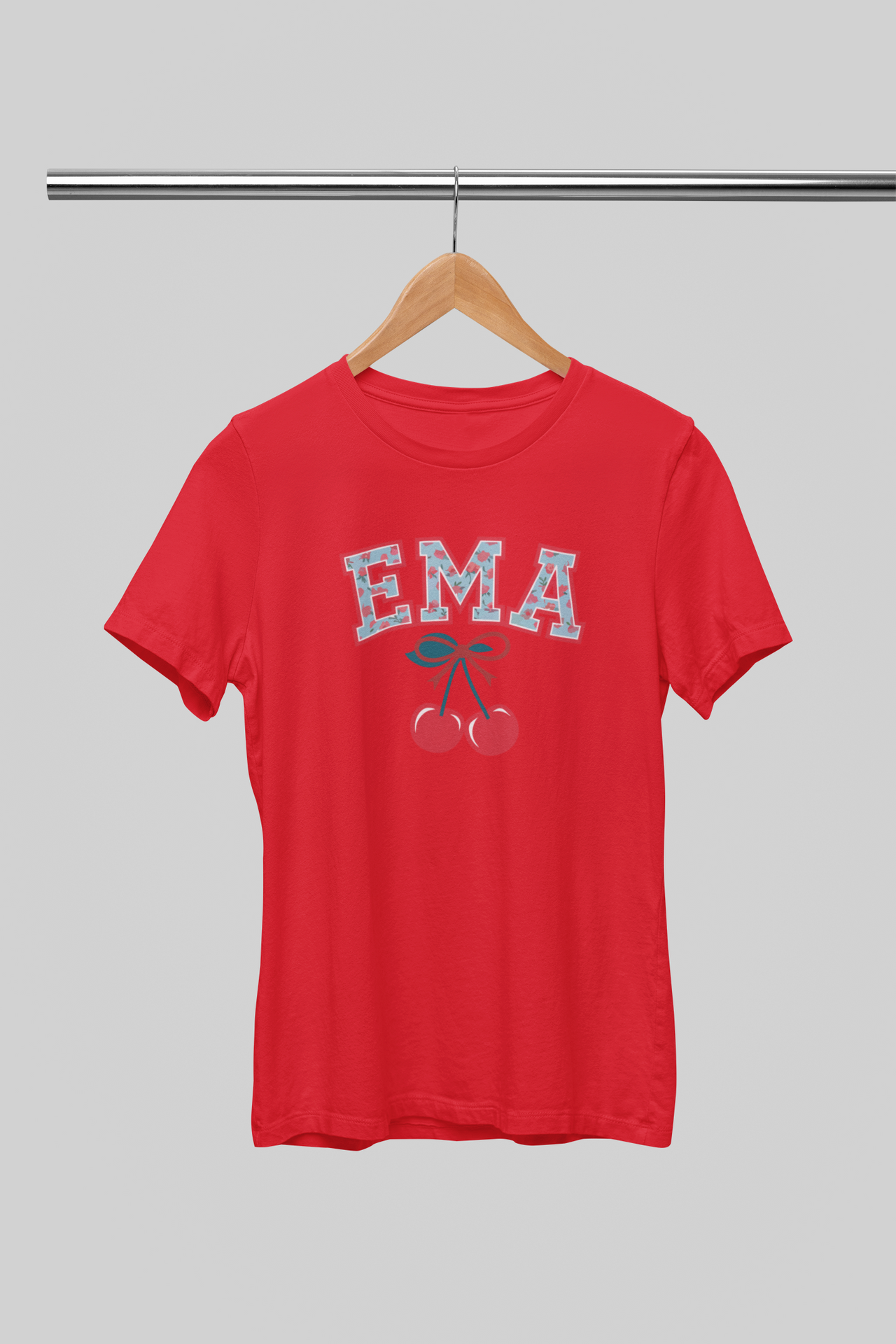Punane UNISEX T-särgid "Stiilne ema"