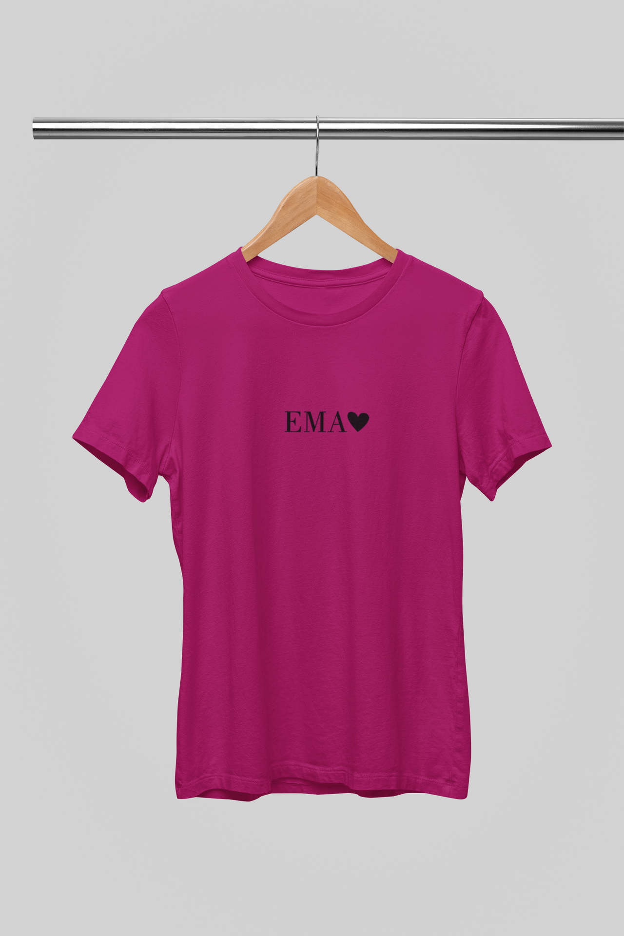 Fuksiaroosad UNISEX T-särgid "Stiilne ema"