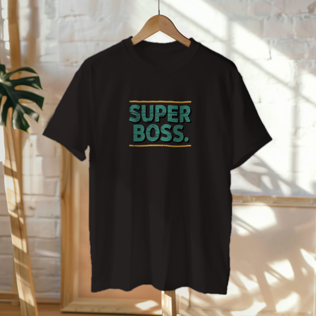 Mustad UNISEX T-särgid "Super Boss"